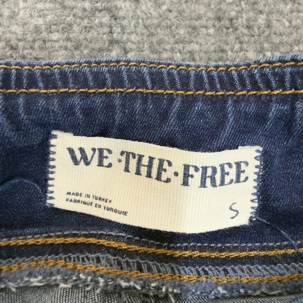 We The Free Free People Penny Pull On Flare Jeans Dark Wash Blue Size S